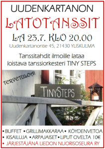 Latotanssit 23.7.2016 - Mainos